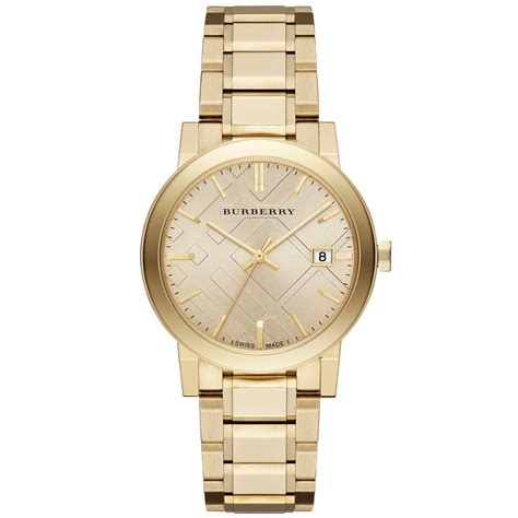 burberry gold-tone bracelet watch 38mm|Burberry Gold Watch .